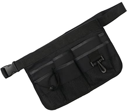 Lurrose Heavy Duty Gardening Tool Belt Bag Garden Waist Apron with Three Pockets for Easy Access for Organizing Tools While Gardening Lawn Work