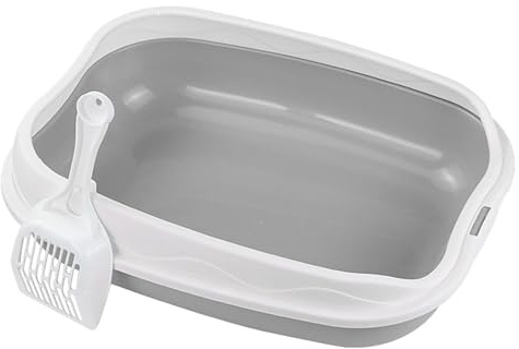 Katzentoilette Schalentoilette Katzenklo katzentoilette selbstreinigend- perfekt für Kätzchen Katzenbabys Junge Katzen - WC Tray mit Reinigungssieb