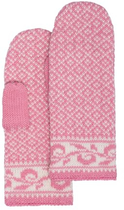 Moshiki | Damen Woll-Fäustlinge Handschuhe Asala| gefüttert mit Baumwoll-Fleece | 100% Wolle - Futter 100% Biobaumwolle
