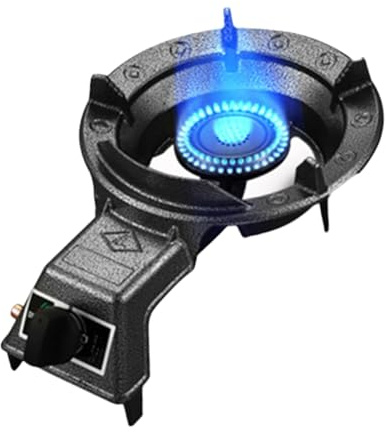 Fornello a gas portatile for interni, fornello a gas singolo compatto, con protezione da guasti alla fiamma, for casa, campeggio, roulotte, giardino, catering(NG)