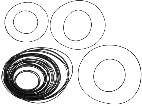 Alipis 30 Stück Ersatzriemen aus Gummi für Tonbandgeräte und Plattenspieler Verschleißfest und Präzise Antriebsriemen in Schwarz für Reparatur von Kassettenrekordern