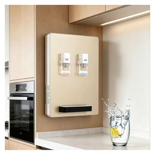 Enfriador De Agua Unidad Conectada A La Red Eléctrica Montado En La Pared, Dispensador De Agua Consumo Directo，Maquina Aguas Fria Y Caliente Vertical, Calentamiento rápido, para Hogar/Dormitorio