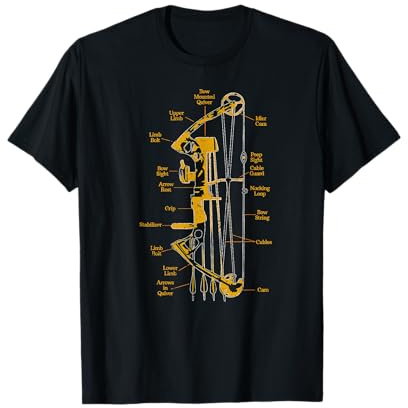 Arc à poulie anatomique pour la chasse et le tir à l'arc T-Shirt