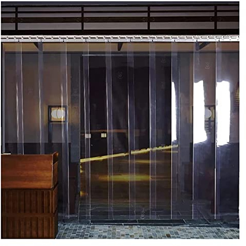 SYFXZZDS PVC Plastic Strip Curtain, PVC Vertical Blinds Slat UV Resistant for Warehouse, Factories, Easy Install, 72 Sizes (Size : 135x230cm/53.15x90.55in)