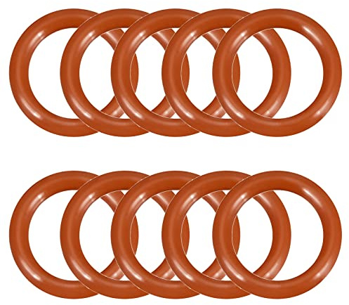 QUARKZMAN 50 Stück Silikon O Ringe Dichtung 13 x 9 x 2mm für Dichtung Rot | Wasserhahnschlauch