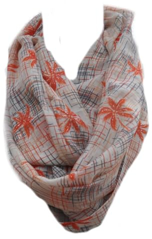 Generisch Loop Schal Loopschal Rundschal Schlauchschal Tuch Tücher Damenschal Cotton (Orange)