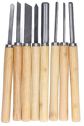 Ciseaux de Tournage du Bois, Ensemble D'outils de Séparation de Rainure HHS, Kit D'outils de Tournage de à Bois, Coupe du Bois, Sculpture, Modélisation, Accessoires de