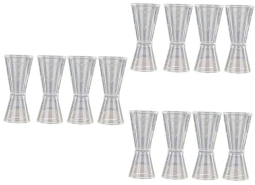 IMIKEYA Set di 3 utensili da bar tazza dosatrice per bevande Jigger Bar Jiggers Bartender Giapponese Jigger Tazza Misuratore di liquidi Martini Jigger Tazza Misuratore a doppia testa Attrezzatura 4 pz