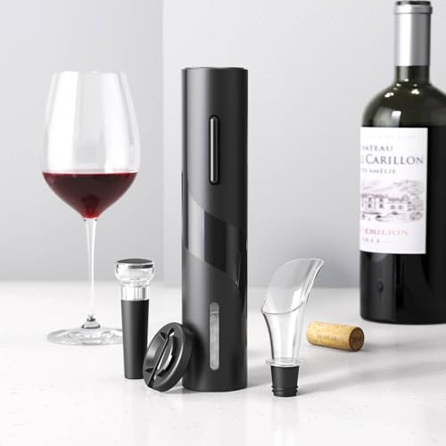 Tire Bouchon Électrique Pour Le Vin, Set Cadeau D'Ouvre-Bouchon 4-En-1