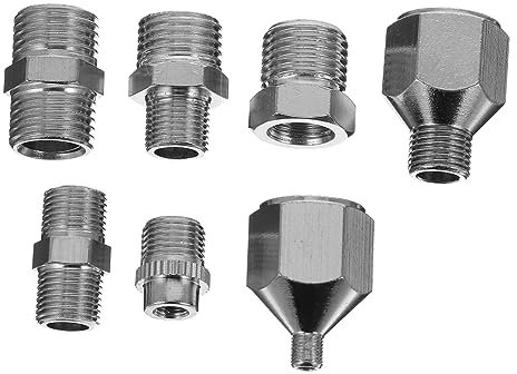 LIFKOME Schlauchadapter Airbrush Schnell Wechselbar Aus Rostfreiem Material Passend Für Verschiedene Airbrush-schläuche Und Kompressoren