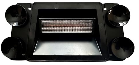 MelTruck LED Frontblitzer Warnleuchte 12–24V - R65 R10 Zulassung - Amber/Blau Variante - Front Warnlicht für Auto LKW Transporter (252x46mm - Amber)