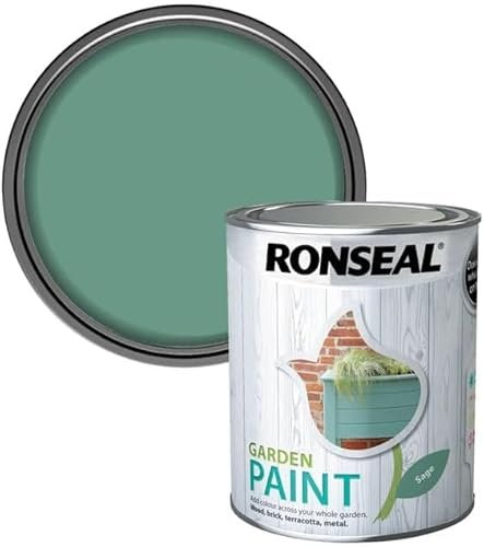 DUAYRA Garden Paint 750ml | Quick Drying Long Lasting Matt Finish | Multi-Surface Exterior Paints | For Wood, Brickwork, Bench, Stone & Metal | Outdoor Garden Fence Sheds Protection | (Sage)