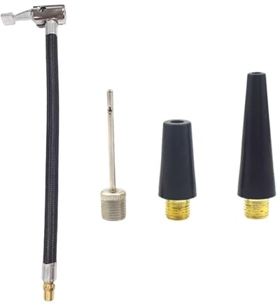 Tubo Inflable De 1 Parte Y 3 Piezas De Boquillas De Aire Metálico, Herramientas De Extensión De Boquilla De Válvula, Tubo De Flatación De Neumáticos, Accesorios De Neumáticos.