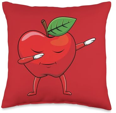 Dabbing Apple Picking Adventure Love Apple Picker Harvesting Throw Pillow