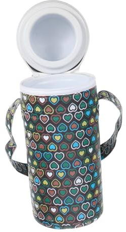 PERSELOSO Tragbarer Babyflaschenwärmer wasserdichte Flasche für Unterwegs Hält Milch Stunden Warm für mit Praktischem Schultergurt für Kinderwagen