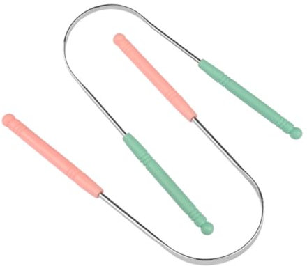 DECORNIJIA Raschietto Per La Lingua Rivestito Puliscilingua Antiscivolo Per Adulti, Pulizia Orale Design Ergonomico e Superficie Curva, Strumento Riutilizzabile Per Freschezza Del Respiro