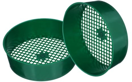 Toddmomy 2piezas De Suelo para Jardín Herramienta De Tamizado Multiusos Bandeja para Tamizar para Filtrar y Rocas Jardinería y De Plantas