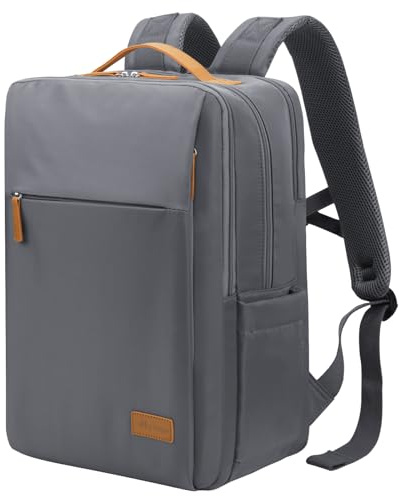 Hp hope Laptop Rucksack Business Rucksack Damen Herren für 15,6 Zoll Laptop, Handgepäck Flugzeug mit USB-Anschluss RFID Tasche Wasserdicht Backpack für Reisen Arbeit 22L Grau