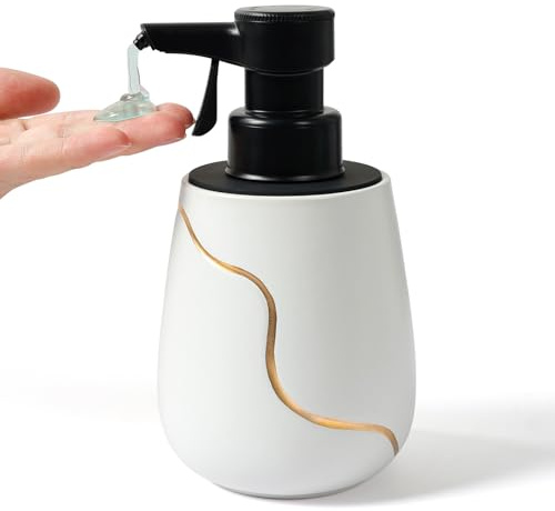 Bosilunlife Seifenspender Automatisch mit Leichter Berührung, 560ml Elektrischer Seifenspender mit Sensor, Spülmittelspender Automatisch, IPX5 Wasserdicht für Küchen, Bad (Weiß)
