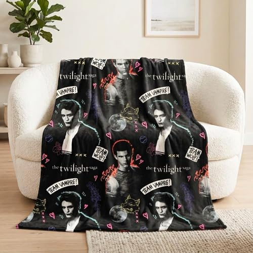 Franco Collectibles - Manta de Felpa súper Suave y acogedora, 60 x 46 Pulgadas, Equipo Jacob Edward (Producto con Licencia Oficial)
