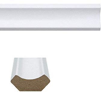 White Wood Effect Laminate Flooring Beading/Edging, 24m Pack Length (10 x 2.4m Lengths). *Free DELIVERY* to UK Mainland Addresses.