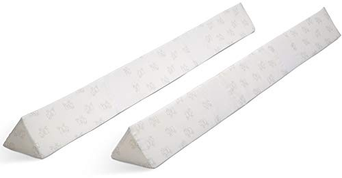 Serta Perfect Sleeper Extra Long Foam Bedrail - Guardrail for Toddlers & Kids with Water-Resistant, Non-Slip & Machine Washable Cover - 2pk, White