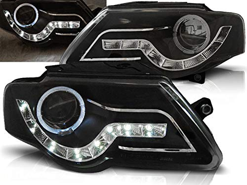 CR-Lights Led Scheinwerfer Set in schwarz für VW Passat B6 3C 03.2005-2010