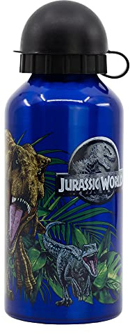 Stor BOTELLA DE ALUMINIO PARA NIÑOS DE 400 ML | JURASSIC WORLD FRANCHISE THENT