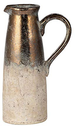 NEFSO 14-Zoll-Keramikkrug | Botanischer Wasserkrug Milch China Krug | Blumenkrüge Blumenvase aus Porzellan