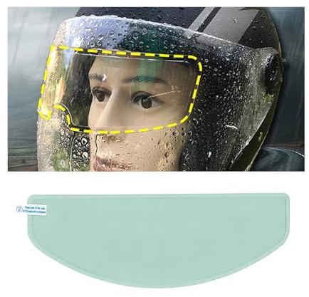 CGEAMDY Pellicola Antiappannamento per Casco Da Moto, Pellicola Antiappannamento per La Visiera Del Casco Da Moto, Pellicola Protettiva Adesivo Casco Visiera Trasparente(Antiappannamento)