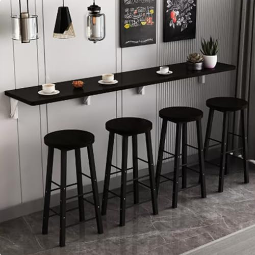 Folding Wall Table for Small Spaces - Narrow and Long for Home, Dining Room - Convenient and Practical (C