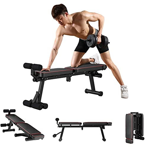 BOSHYUM Fitnessgeräte Professionelle Sport-All-In-One-Trainingsbank, langlebig, Gewicht bis zu 200 kg, Faltbare Trainingsbank, Mehrzweck-Trainingsbankne/D