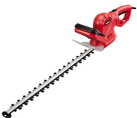 STANEW Elektro-Heckenschere, Heckenschere 710 W, Elektrische Heckenschere mit Doppelschnittmesser 610 mm, Zahnöffnung 24 mm, Profi Hecken & Strauchschere, Sicherheitsschalter, Messer Schnellstopp