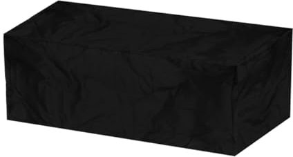 NULYLU Regenfeste Aufbewahrungsbox Abdeckung 123×65×55cm Uv Beständig Faltbar Outdoor Schutzhaube Aus Robustem Schwarzem Material