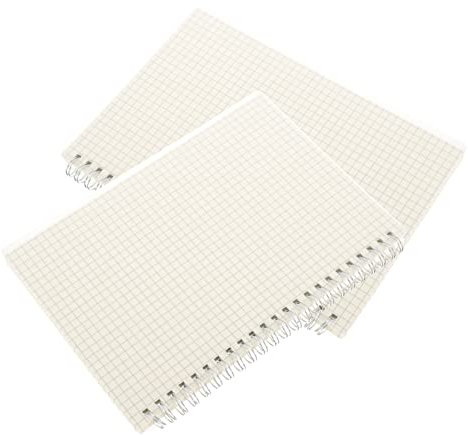 DIYEAH 2stücke Spiral-notizblock Aus Papier Für Mathematik Engineering Und Tägliches Schreiben Mit Grid Journal Für Studenten Und Bürogebrauch