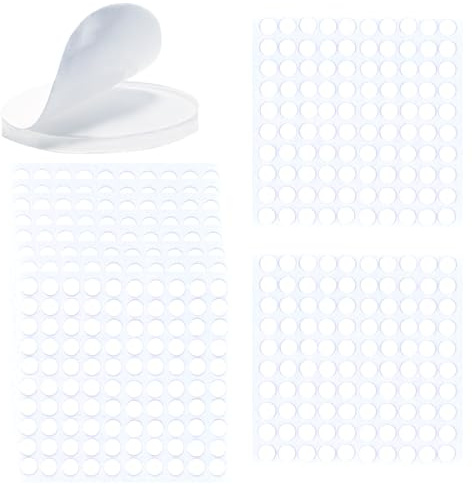 MUTTE 7mm x1000 Transparente Doppelseitigen Klebepunkte kleinen Klebepunkte Klebepads selbstklebend punkte für Bastelarbeiten Ballon Handarbeiten Klebstoffe Bastelkleber
