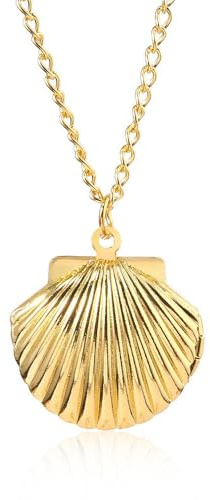 Niaspi Minimalistiskt snäckhalsband för kvinnor flickor läckert snäckskal snäcka uttalande hänge halsband boho vintage allergivänlig lätt födelsedag semester enkelt nyckelben halsband smycken, En
