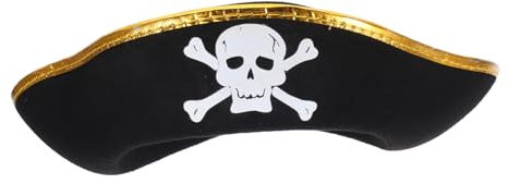 Abaodam Realistic Pirate Hat for Boys and Girls Carnival Hat Boy Girl's Party Accessory Felt Material