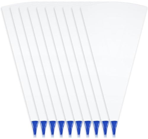 Steowsey 10 bolsas de mortero de mampostería para lechada de azulejos con punta moldeada y perforación, bolsa de cemento de vinilo resistente, color azul