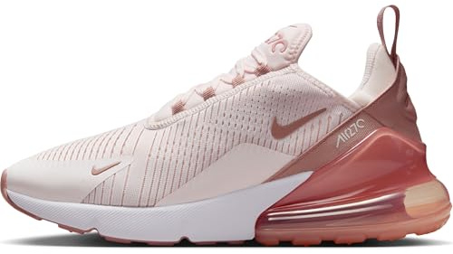 Nike Air Max 270, Sneaker Donna, Pomegranate/Pearl Pink/White, 37.5 EU