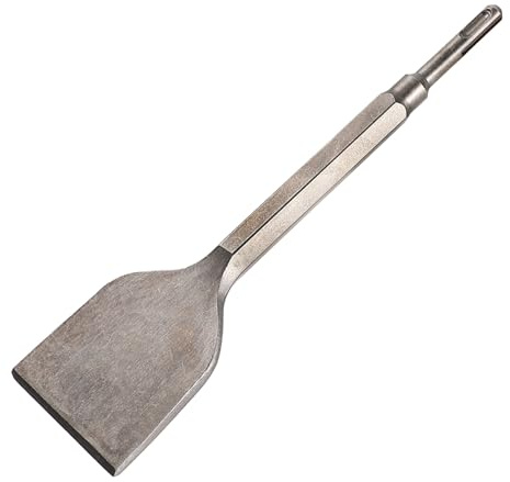 UKCOCO Scalpello per Piastrelle Curve e Raschietto per Pavimenti Angolato in Acciaio Resistente, per Trapano a Percussione Elettrico, Strumento Professionale per Rimozione Malta