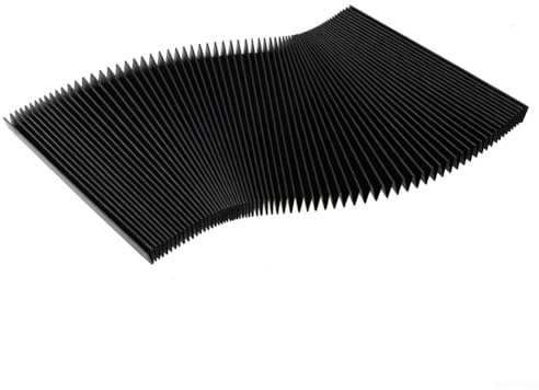 Zilimontt Milling Machine Flexible Accordion Bellows Cover for for CNC Guide Rail Protection, Oil, Dust and Waterproof Three-Proof Cloth, Quiet Smooth Texture, High(170mm)