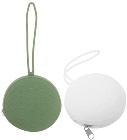 SUPVOX 2 pièces Étui Porte-sucette Silicone Pochette Zippée Portable pour Garçon Fille Rangement Sécurisé et Léger pour Tétines et Petites Monnaies Facile à Transporter Quotidien et
