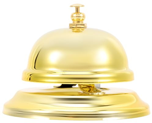 Beavorty Campanello da Tavolo in Lega Suono Musicale, Campana di Chiamata per Ristorante e Hotel, Campanello Compatto per Servizio e Gioco, Adatto a Reception, Colore Casuale Stile Casuale
