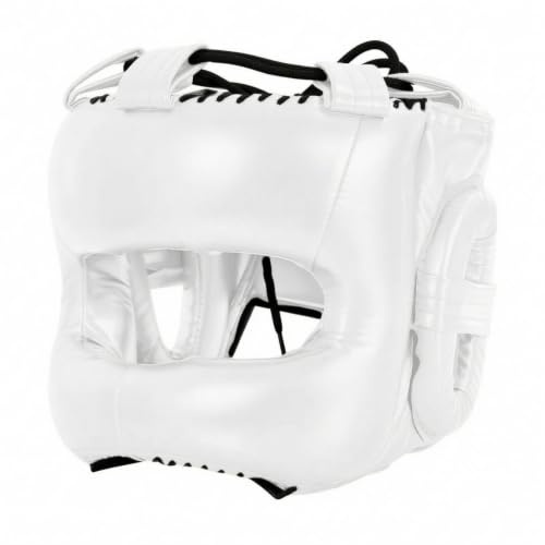 SunsoilGiant Schutzkopfhaube Box Kopfschutz Kopfprotektor Schlag Geformte Rundschale Pu mit Verstellriemen Und Ohrenabdeckung für Sparring Training Kampfsport