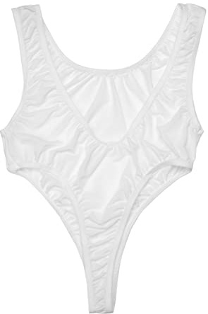 CHICTRY Dam Body Växeltröja Undertröja Underkläder Topp Transparent Bodysuit Push up Bikini Monokini Svart Vit