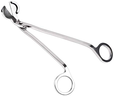 EVERMARKET Coupe-mèche de bougie en acier inoxydable poli – Atteint en profondeur les bougies pour couper les mèches, permet une combustion plus propre et prévient l'accumulation de suie.