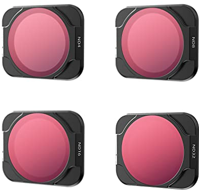 Hensych Kameralinsenfilter für D-J-I AIR 2S Drohne, MCUV CPL ND NDPL Filter hohe Transmissionsgrad integrierter Modellierrahmen (ND4 + ND8 + ND16 + ND32)