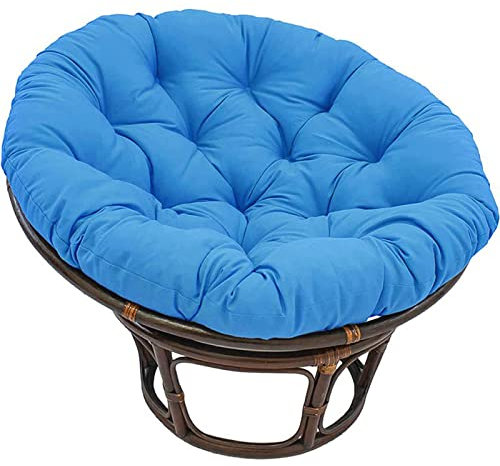 Yadlan Papasansessel Kissen Outdoor Sitzauflage, Polster für Papasansessel, Wasserdicht Verdicken Schaukel Hängekorb Sitzkissen Indoor und Outdoor(Size:120 * 120cm,Color:blau)