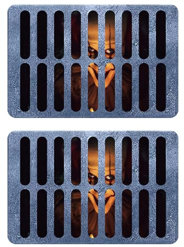 Anguxer 2 PCS Halloween fußmatte, Scary kanalisation Clown fußmatte, für Halloween Dekoration